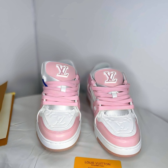 Louis Vuitton Pink and White Athletic Shoes - Picture 3 of 10